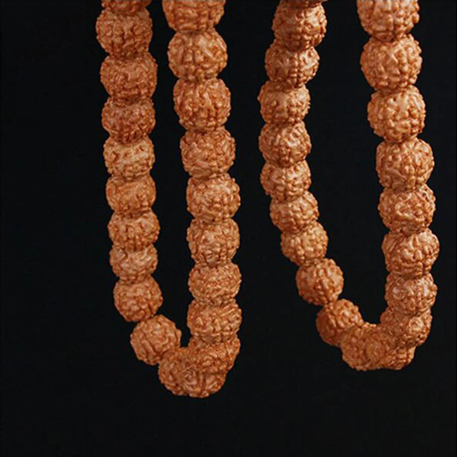 Vajra Bodhi Rudraksha 108Pcs Beads for Meditation Chakras - yogaandmeditationjewelry