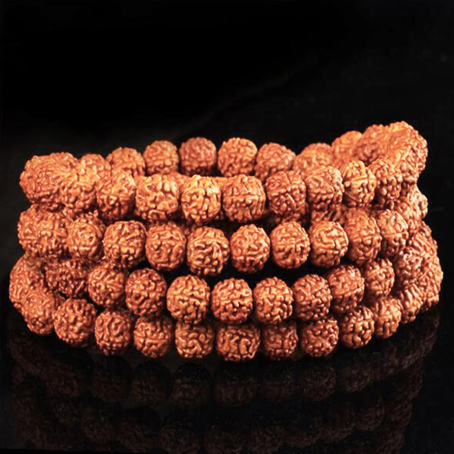 Vajra Bodhi Rudraksha 108Pcs Beads for Meditation Chakras - yogaandmeditationjewelry