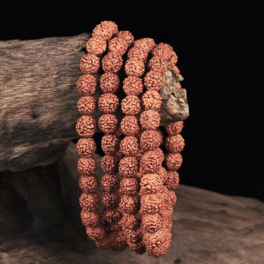 Vajra Bodhi Rudraksha 108Pcs Beads for Meditation Chakras - yogaandmeditationjewelry