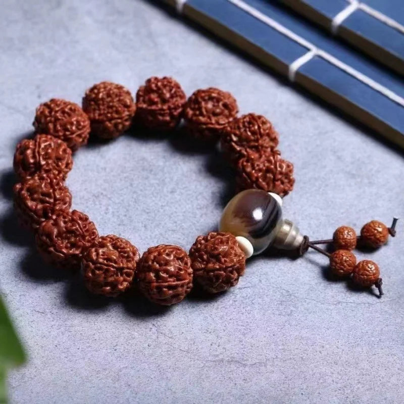 Authentic Rudraksha Bracelet Autograph Rosary - yogaandmeditationjewelry