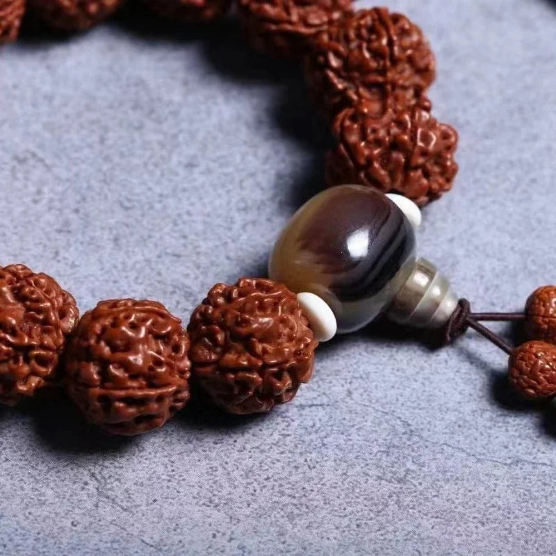 Authentic Rudraksha Bracelet Autograph Rosary - yogaandmeditationjewelry