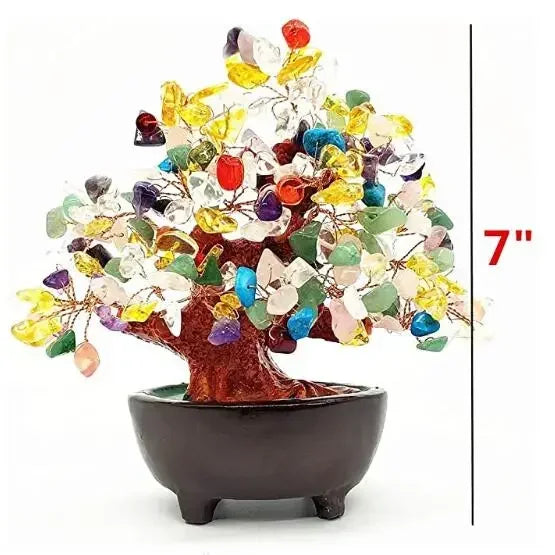 Quartz Crystal Money Tree Bonsai Feng Shui for Wealth and Luck - yogaandmeditationjewelry