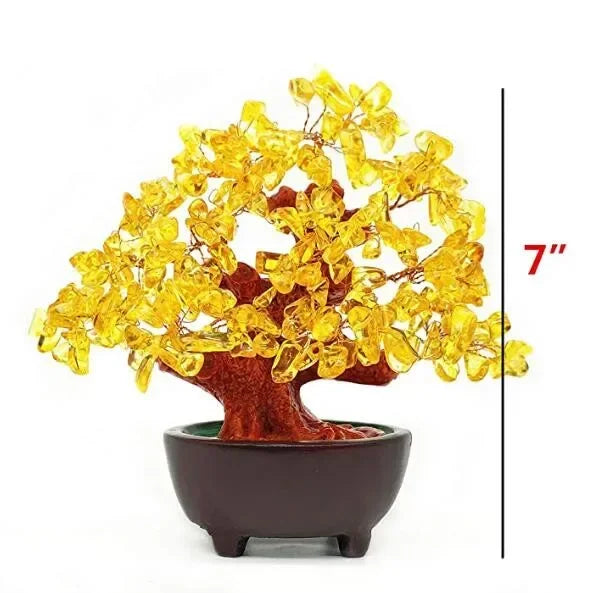 Quartz Crystal Money Tree Bonsai Feng Shui for Wealth and Luck - yogaandmeditationjewelry